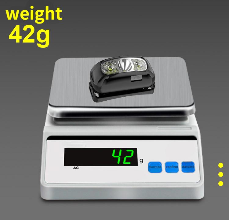 Мини перезаряжаемый мощный сенсорный налобный фонарь для рыбалки, кемпинга, USB-фонарик, COB, светодиодный налобный фонарь, передний фонарь