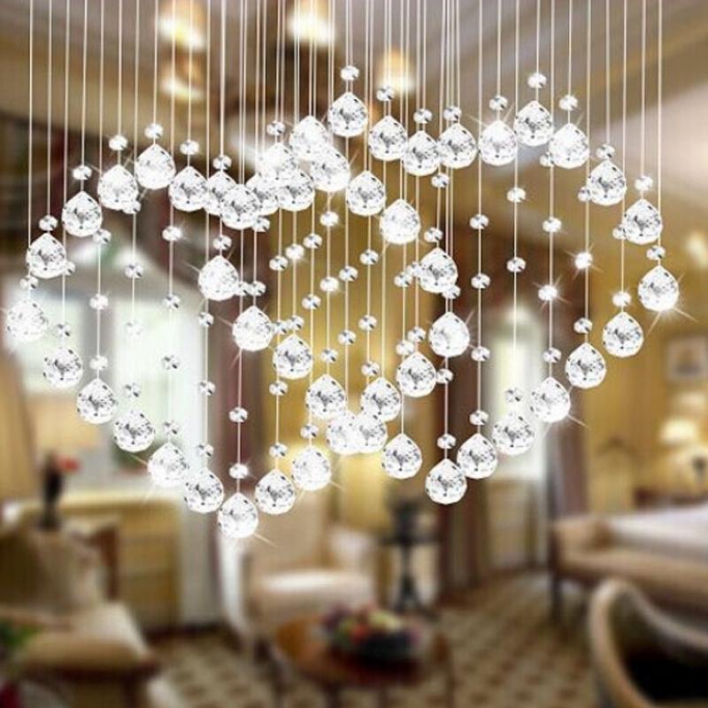 Шаровая серия, прозрачная подвесная призма, кристалл, 5 размеров, граненая, фэн-шуй, ловец солнца, ручная работа