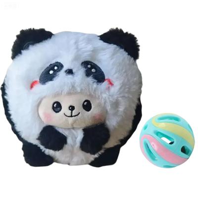 Мягкая игрушка JIAXIN Панда, Игрушка для релаксации, с шариком с колокольчиком