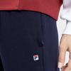 Fila Basic Simple Cuffed Tennis Knit Sports Pants Women Bottoms Dark-Blue A11W333605F-NV