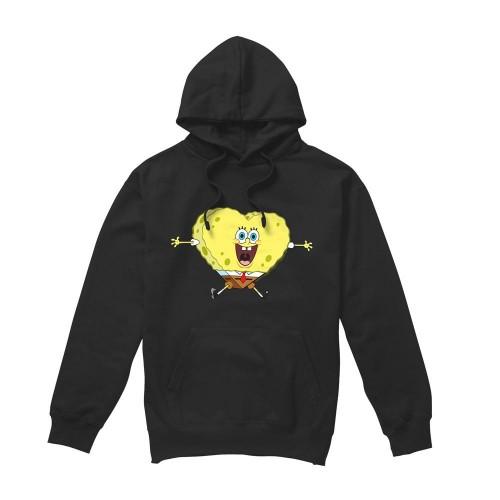 SpongeBob SquarePants Mens Heart-Shaped Sponge Valentine's Day Hoodie