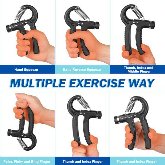 Grip Strength Trainer 5-60KG Resistance Adjustable Men Women Forearm Exerciser Hand Grip Power Strengthener Developer Fitness Equipment