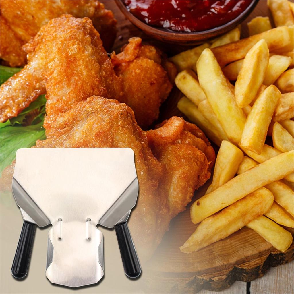 Специальная лопатка для гамбургеров и картофеля фри, лопатка из нержавеющей стали для упаковки попкорна, лопатка для выпечки, кухонный гаджет
