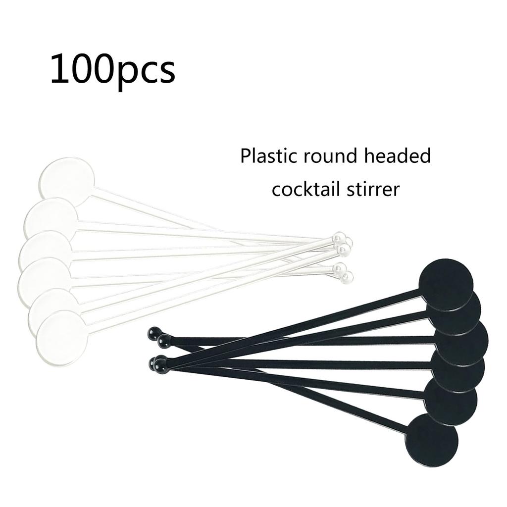 100 шт. прозрачные палочки для перемешивания, пластиковые мешалки для кофе и напитков, коктейльные свизл-стики для барной посуды и использования на вечеринках