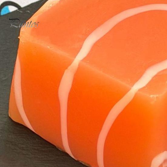 Salmon Stress Relief Toy Thick Cut Squeeze Toy, Realistic Food Sensory Portable Reliever Slow Rising Cube Fidget for Home Office School