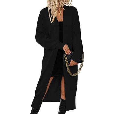 Женский свободный повседневный кардиган с длинными рукавами, свитер, куртка, модная куртка