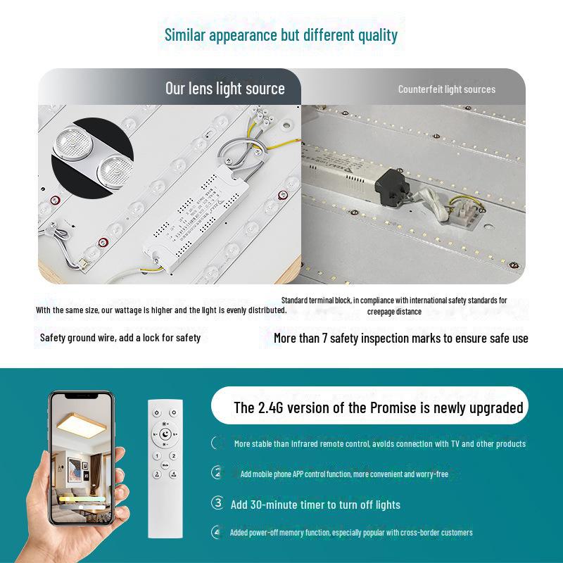 Современный потолочный светильник из орехового дерева и меди: Стильный китайский дизайн для гостиной, спальни или столовой