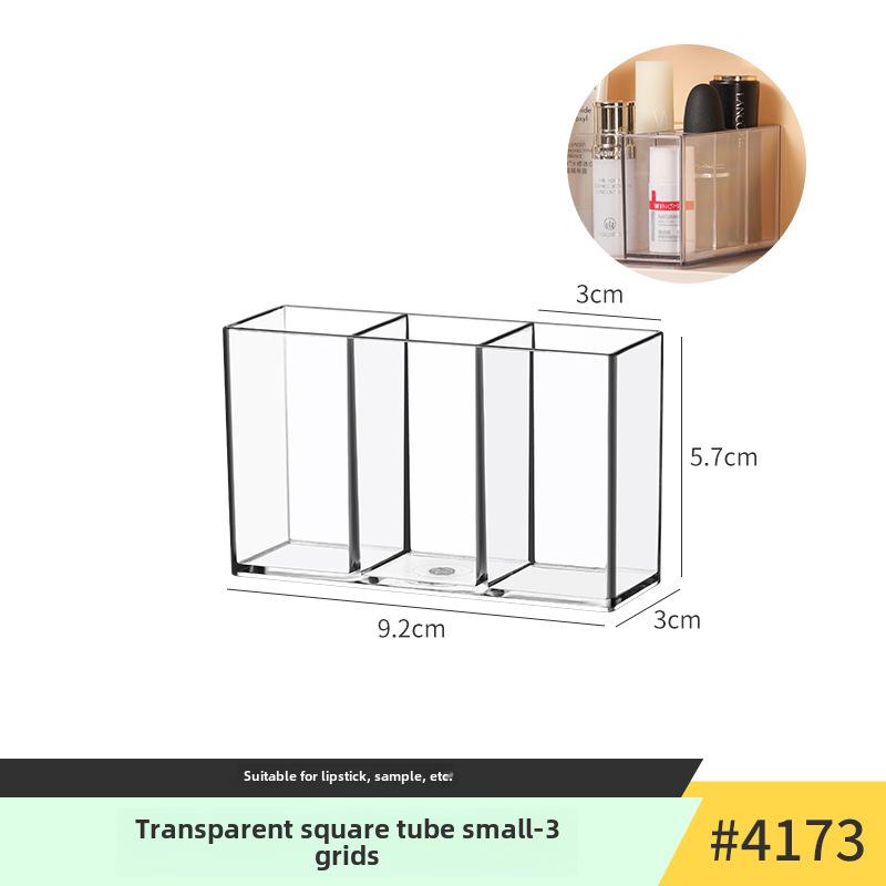 Акриловый держатель для ручек: Прозрачный тубус большой емкости для хранения вещей в студенческих общежитиях и офисных рабочих столах.
