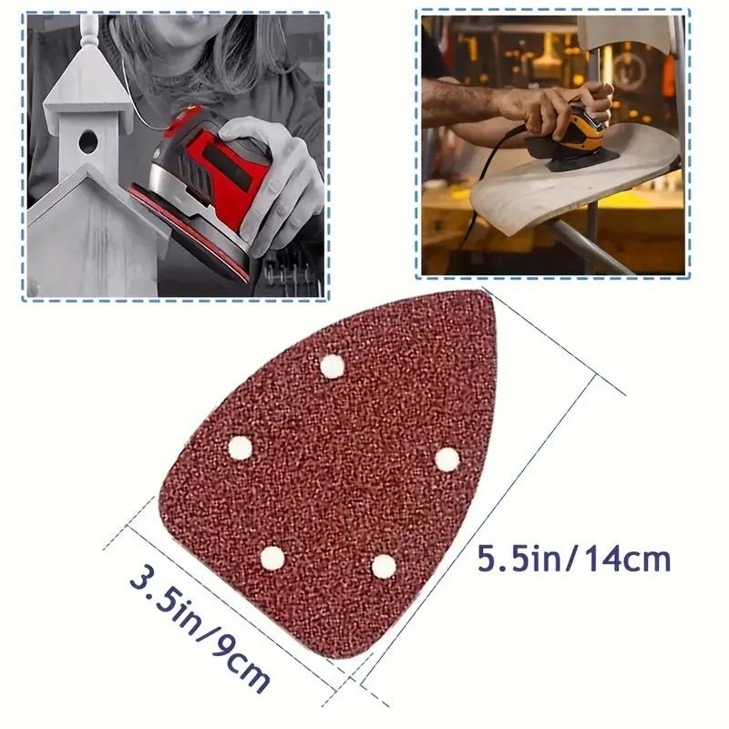 18 шт. Шлифовальные листы Шлифовальные подушечки 40/60/80/120/180/240 Зернистость Мышь Шлифовальная бумага Смешанная зернистость От грубой до мелкой С 11 отверстиями