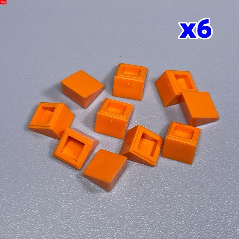 60 шт. Кирпичи MOC Наклонный кирпич 1x1 Крыша Классические Строительные блоки Аксессуары Детали 50746 54200 DIY Игрушки для детей