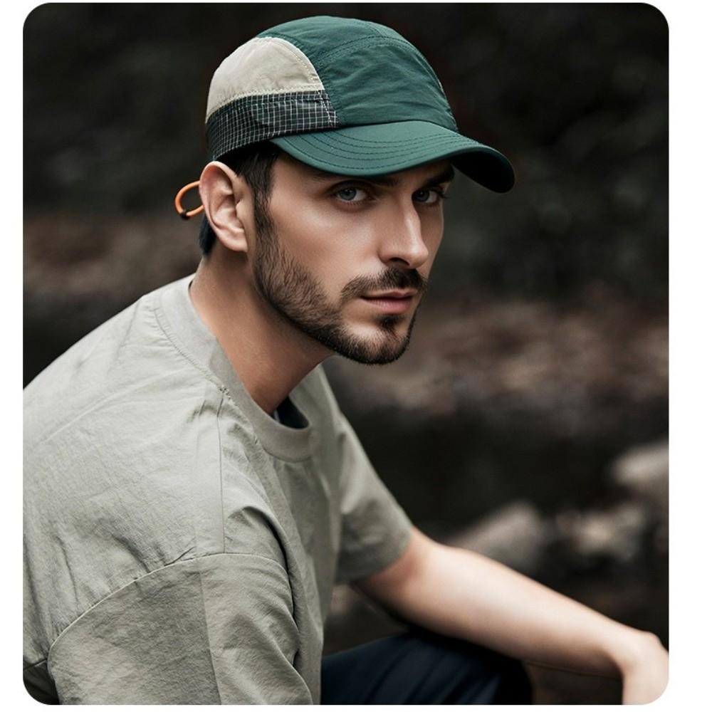 Quick-drying Flat Brim Hat Packable Cycling Sun Hat Casual Baseball Cap