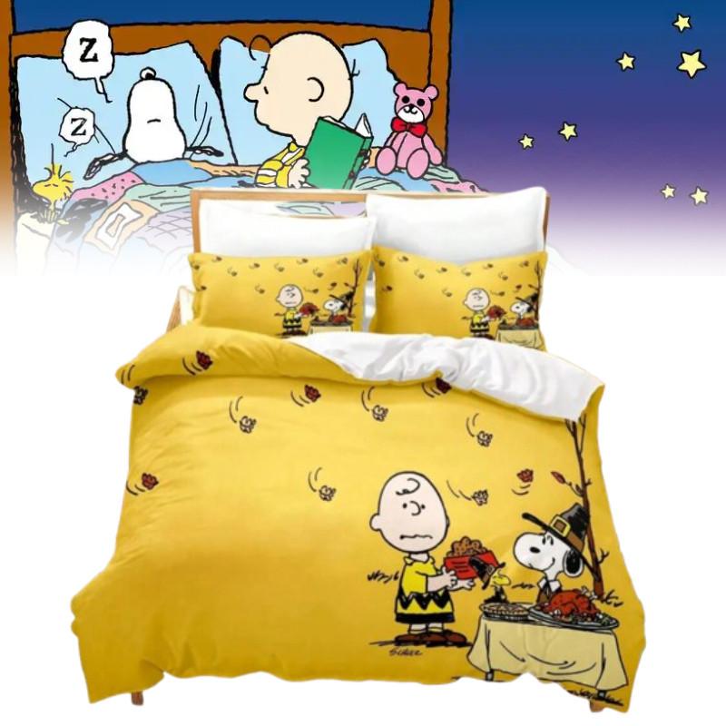 Cartoon Print Digital Duvet Cover Pillowcase Set Bedroom Gift Bedding