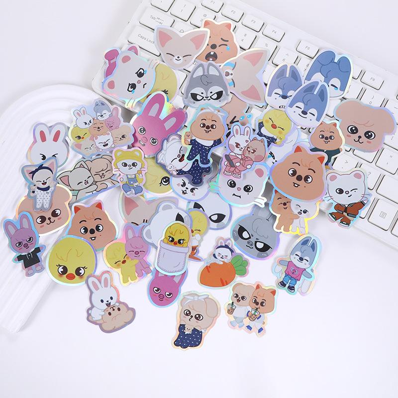 50 Pieces Of Skzoo Sticker Scrapbook, Portable Cartoon Notebook,Stray Kids Graffiti Balloons, Children'S Stickers, Girl Gift