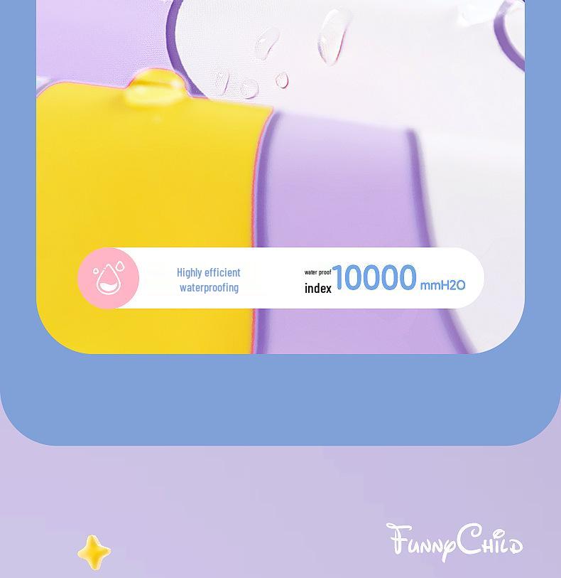 Детский плащ-пончо Bemei из ЭВА - Новый стиль для девочек, с местом для школьного рюкзака, цельный для детского сада и школы