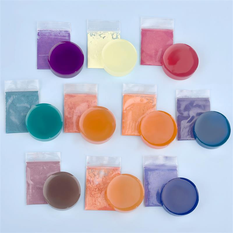 Warm Variable Powder Resin Pigment Crystal Glue DIY Craft Dyes 31℃ Discoloration For UV Epoxy Resin Jewelry Making Accessories