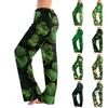 Women's Casual Straight Trousers St. Paddy's Day Printed Casual Trousers