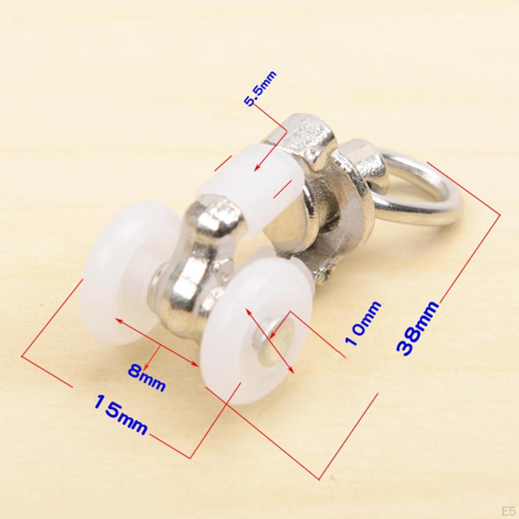 10 шт. Скользящие ролики для карниза Направляющая Шкив Колесики для штор Скользящий ролик для