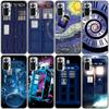 Tardis Box Doctor Who Van Gogh Case For Xiaomi Redmi Note 11 10 9 8 Pro 11T 10T 10S 9S 8T 9 9A 9C 9T Black Cover Coque Funda