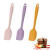 DELUXEFOX Silicone Spatula, Heat-Resistant Kitchen Tool, Dishwasher Safe, for Baking, Cooking, and Baking (Yellow, Pink, and Purple)