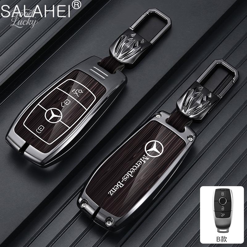 YDC4   Alloy Car LOGO Remote Key Cover Case be suitable For Mercedes Benz C S Class W206 W223 S350 C200 C260 C300 S350 S400 S450 S500 