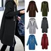Summer Women Pocket Zipper Design Longline Hoodie Femme Casual Long Sleeve Coat and Jackets Outfits Overalls