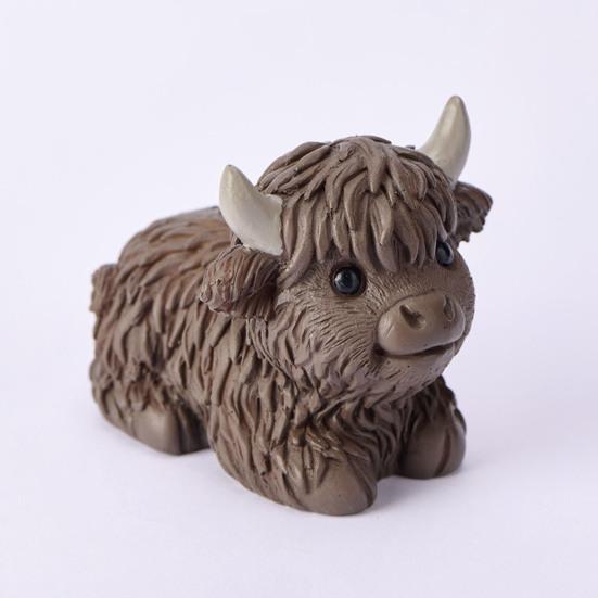 Статуэтка коровы из горной породы Yousheng, скульптура коровы из горной породы, ручная работа, статуэтка крупного рогатого скота, украшение для фермерского дома, многоярусный поднос, украшение для кухни, домашний декор
