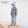 MOMOCO Boys' Plaid Long-Sleeve Shirt