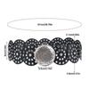 Exaggerated Cowboy Disc Belt Western Style Wide Disc Belt Hollow Belt  for Women