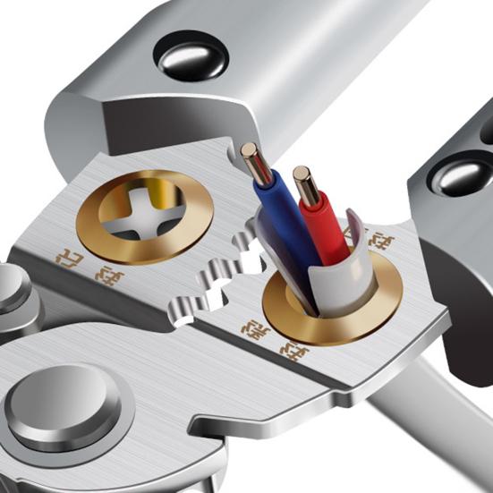 Wire Strippers Professional Electrician Pliers with Non-Slip Handle Electricity Measurement Function Portable Cable Scissors Wire Stripping Pliers