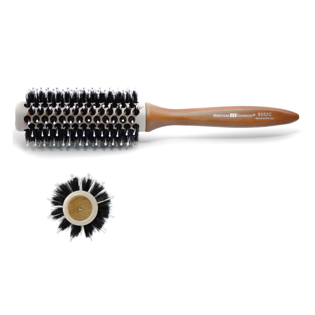 Радиальная керамическая щетка для волос с щетиной кабана 9352