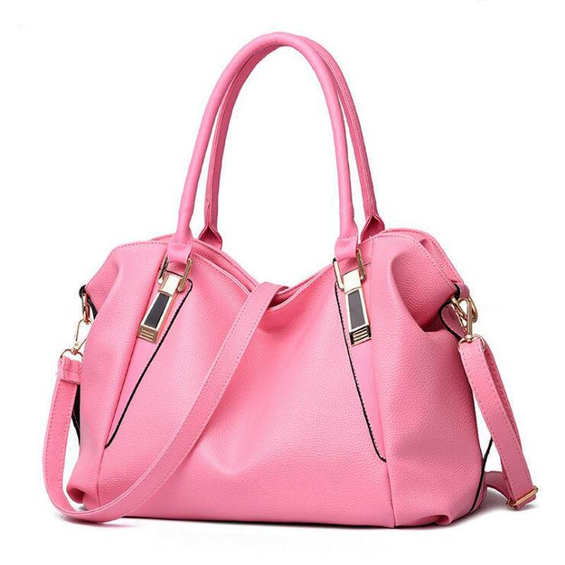 Fashion Soft Leather Handbag Large Capacity Tote Bag Minimalist Shoulder Crossbody Bag for Women