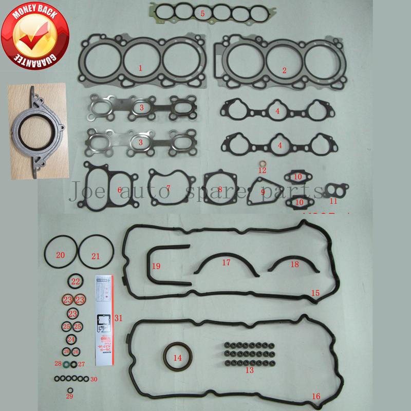 VQ35DE 3.5L 3498cc Engine complete Full gasket set kit for Nissan/Renault/Infiniti A0101-CA025 A0101CA025