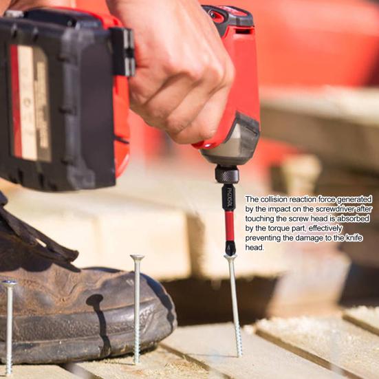 5/6/10/12 шт. Набор бит для ударной отвертки Устойчивые к ржавчине Высокоточные шлицевые головки Крестовые биты для отвертки Сверла с магнетизмом