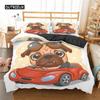 Cute Animal Bedding Set Cartoon Pug Dog Duvet Cover Sets Kids Comforter Cover Queen King Twin Single Size Polyester Quilt Cover