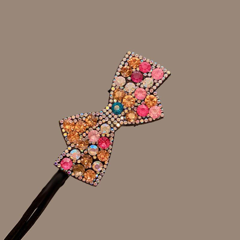 1pc Elegant Pearl Flower Bun Maker Korean Lazy Hair Curler Styling Accessories Hair Style Hairpin Hair Braiding Braider Hairgrip