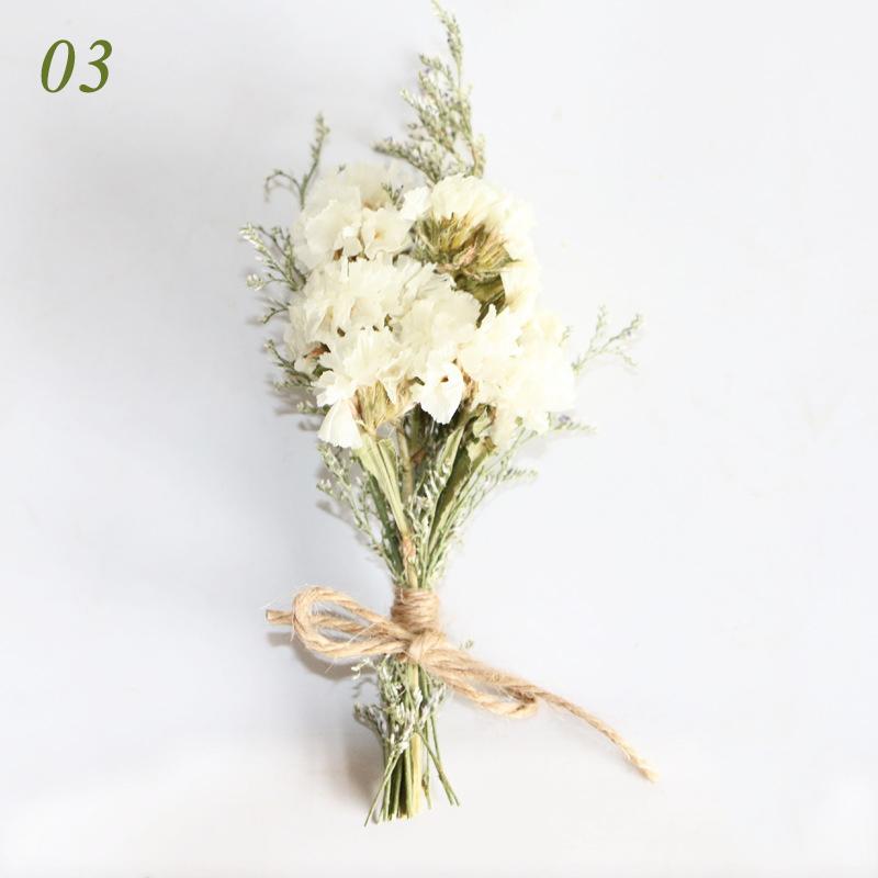 1шт Декоративный букет цветов Мини натуральные сухоцветы свежие консервированные Babysbreath свадьба
