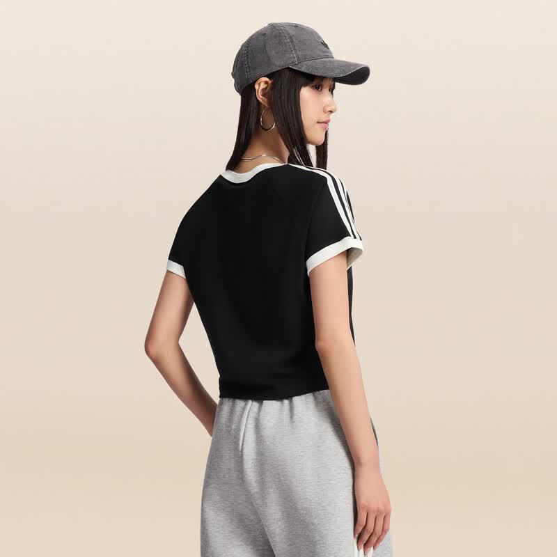 adidas Женская хлопковая футболка с коротким рукавом
