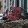 1 шт. Модная мужская бейсболка - Дышащая сетка, Snapback, Черный/Красный, Для активного отдыха и путешествий
