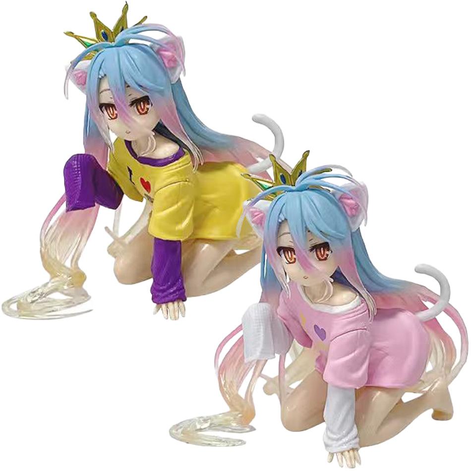 10-19 см Аниме Ngnl No Game No Life Белая "Фигурка Аниме ПВХ Фигурки Действия Аниме Коллекция Модель Украшение Модель Аниме Игрушка Подарки