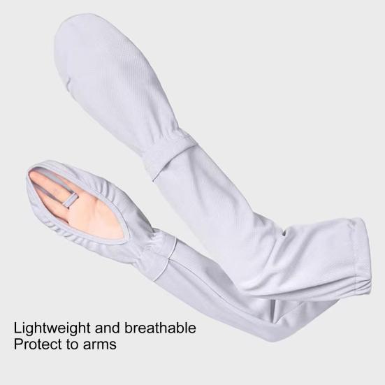 1 пара летних нарукавников, быстросохнущая защита от пота, солнцезащитный козырек, полные рукава, анти-УФ-сенсорный экран, тонкая защита рук, нарукавники для верховой езды на открытом воздухе