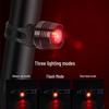 Bicycle LED Tail Light: Aluminum Alloy, Bright Ruby, Quick-Release Hook, Helmet Compatible, Mountain Bike Warning Light