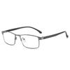 Anti-Blue Light Myopia Glasses Finished Business Men Women Metal Square Prescription Eyeglasses Diopter 0 -0.5 To -6.0 Oculos