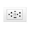 Thailand Type Electrical Wall Receptacle Outlet Space Saving USB Type C Wall Charger Outlet for