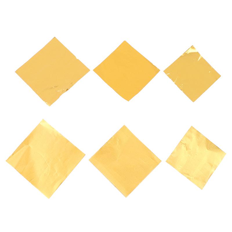 100 шт. Бумага для конфет Алюминиевая фольга Бумага для конфет Шоколадная обертка Золотая бумага