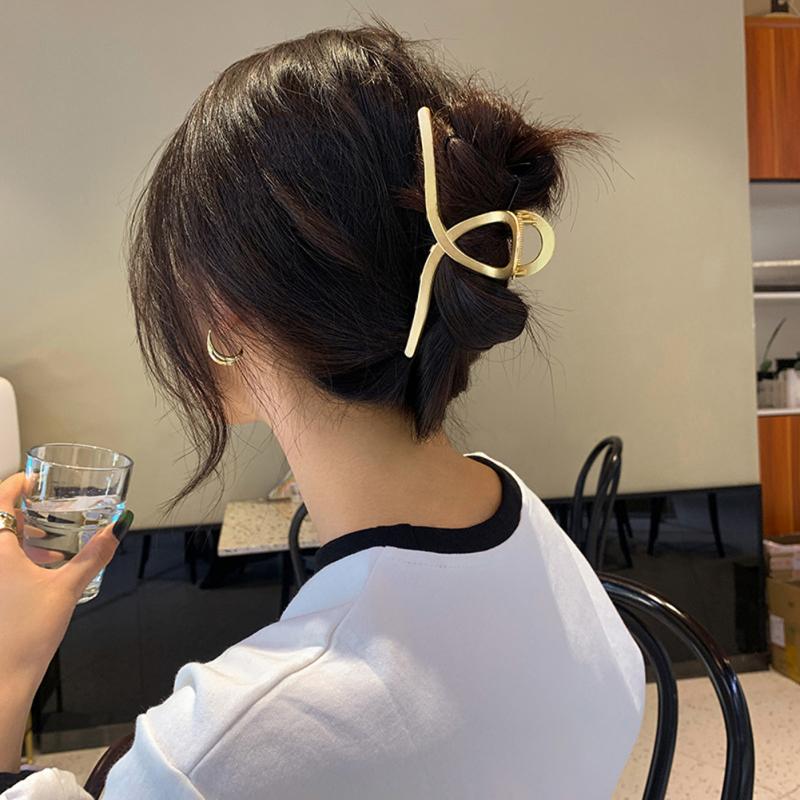 Женская заколка для волос, зажим, сплав, геометрический тип, клипса-акула, шпилька, аксессуары для волос