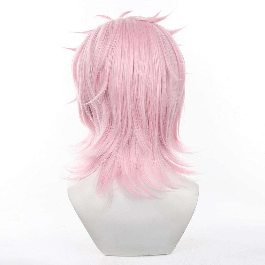 LVMEY Парик для косплея персонажа Аниме Розовый Длинный Костюм Маскарад Термостойкий Парик Костюм-парик Мероприятие Комикет Хэллоуин Школьный фестиваль Фестиваль культуры