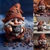 Resin Dwarf with Coffee Cup Coffee Theme Coffee Mini Desktop Decor New Dwarf Figurine