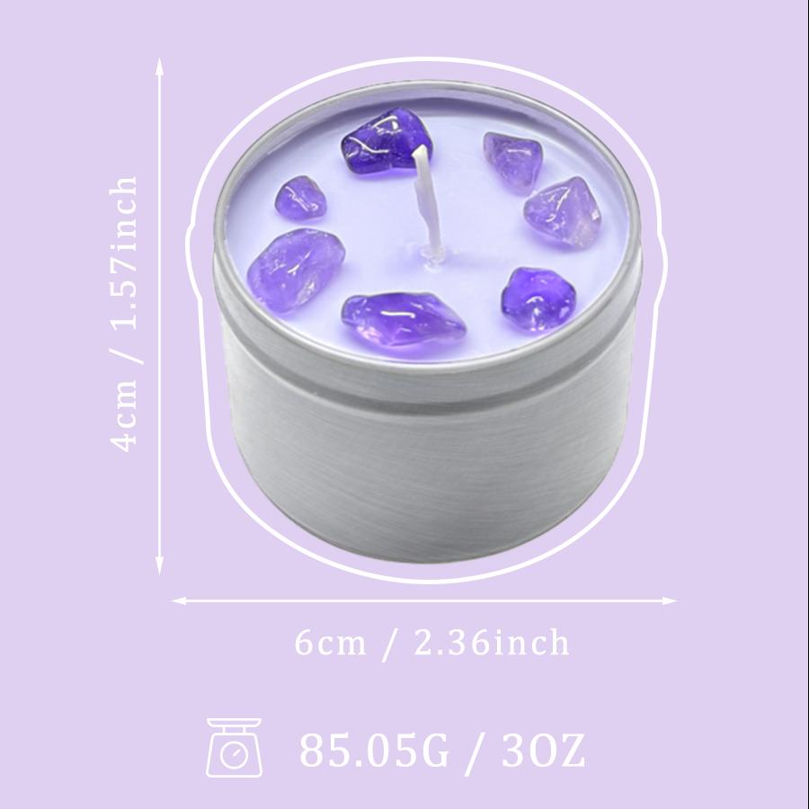 Ароматические свечи – 3 унции Хрустальная ритуальная ароматическая свеча с соевым воском, подходит для ежедневного использования, праздничные подарки, используйте для декора дома на Хэллоуин