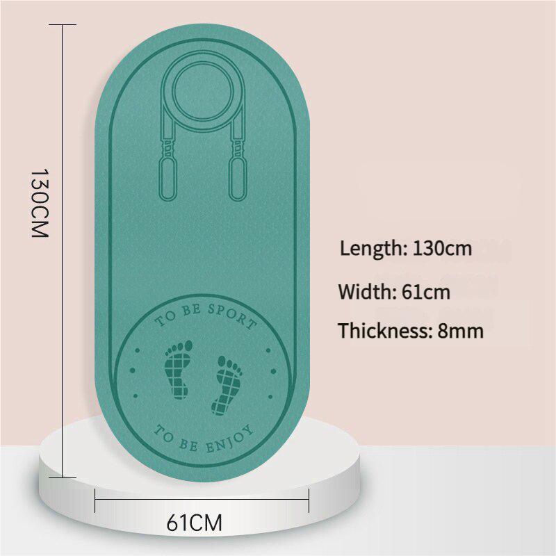 Очень толстый коврик для скакалки из ТПЭ для занятий фитнесом в помещении, нескользящий бесшумный коврик для упражнений с амортизацией для защиты пола домашнего спортзала