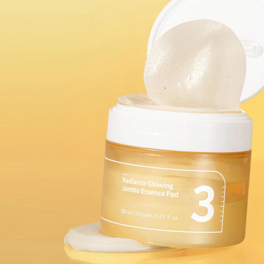 NUMBUZIN No.3 Radiance Glowing Jumbo Essence Pad (Чистое сияние) 70 прокладок + 10 бонусных прокладок